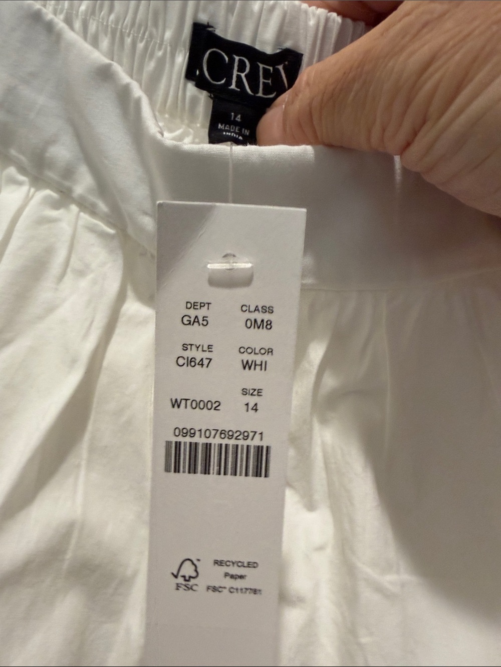 J. Crew White A-Line Midi Skirt - Picture 4 of 4
